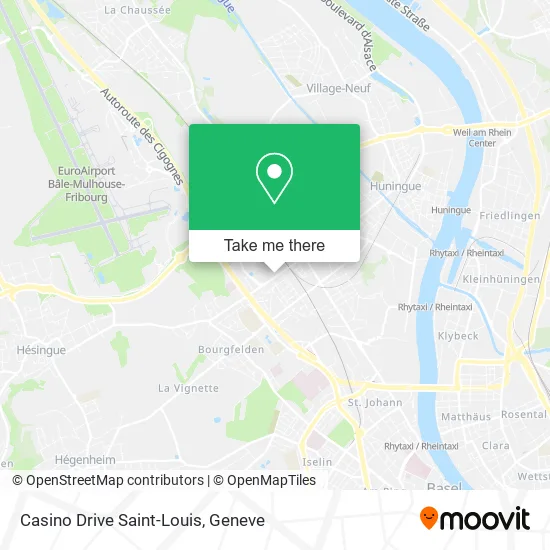 Casino Drive Saint-Louis map