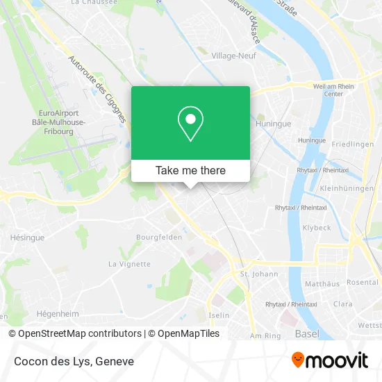 Cocon des Lys map