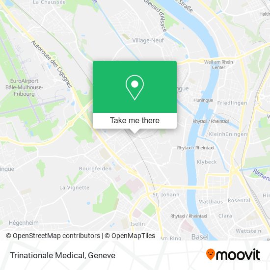 Trinationale Medical map