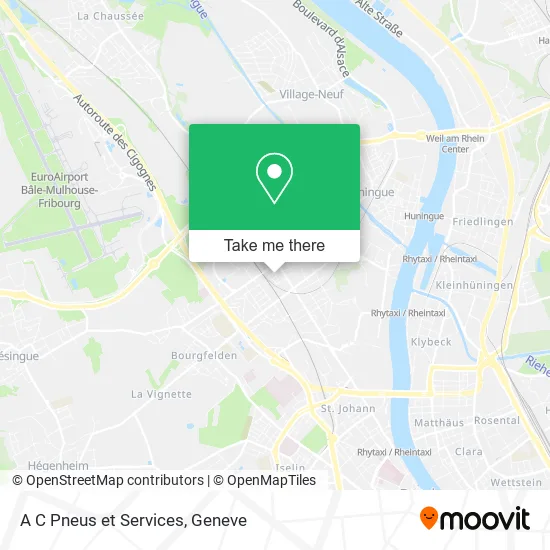 A C Pneus et Services map