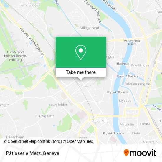 Pâtisserie Metz map