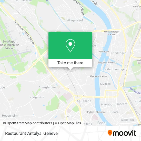 Restaurant Antalya map