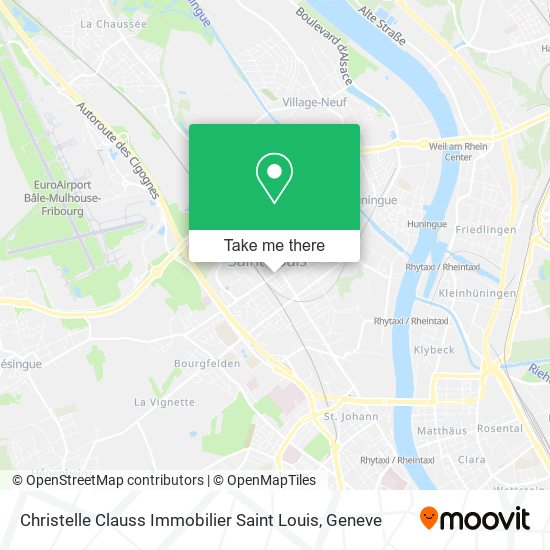 Christelle Clauss Immobilier Saint Louis map