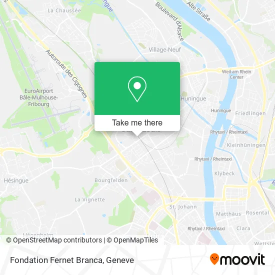 Fondation Fernet Branca map