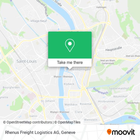 Rhenus Freight Logistics AG map