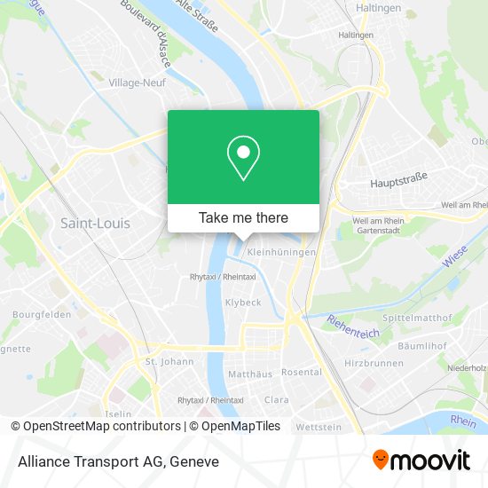 Alliance Transport AG map