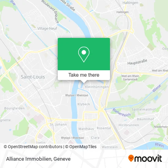 Alliance Immobilien map