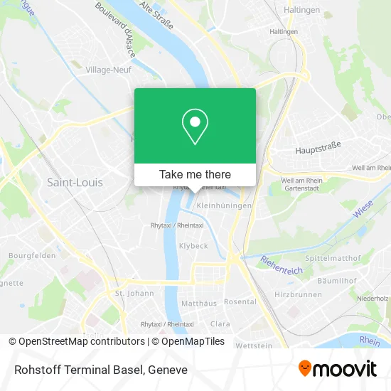 Rohstoff Terminal Basel map
