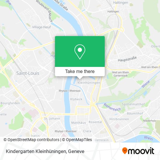 Kindergarten Kleinhüningen map