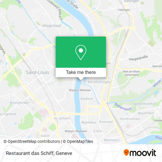 Restaurant das Schiff map