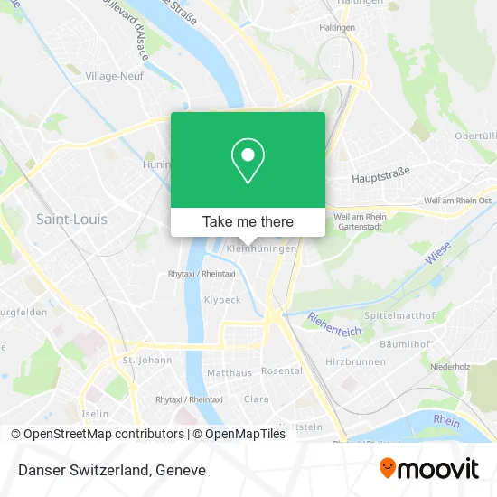 Danser Switzerland map