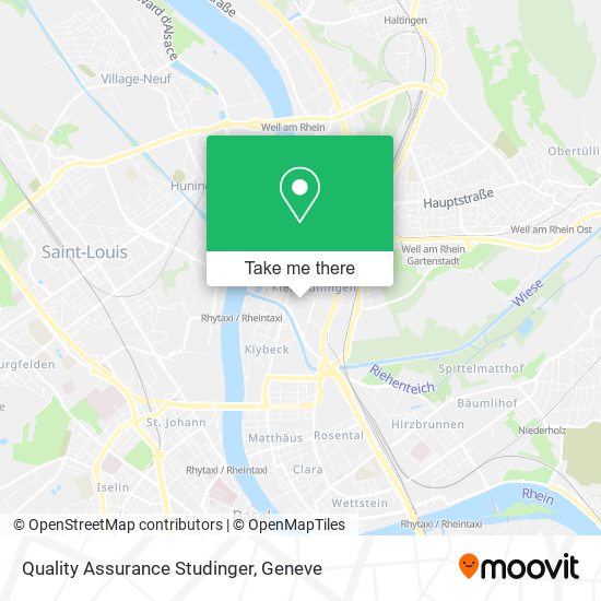 Quality Assurance Studinger map