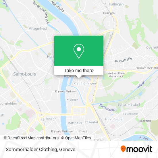 Sommerhalder Clothing map