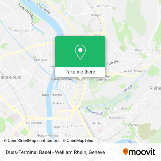 Duss-Terminal Basel - Weil am Rhein map