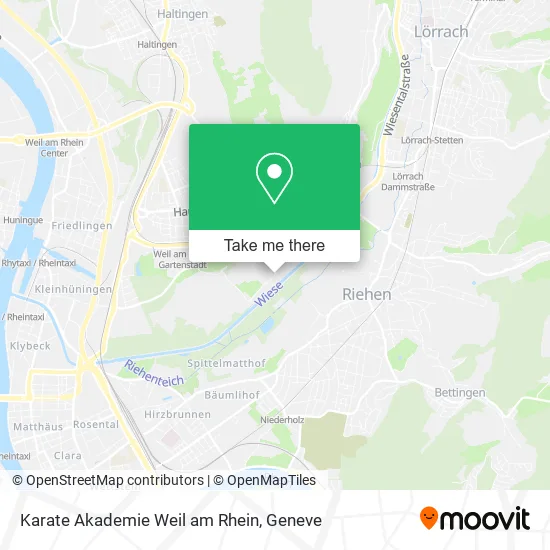 Karate Akademie Weil am Rhein map