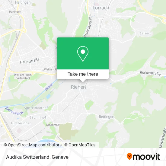 Audika Switzerland map