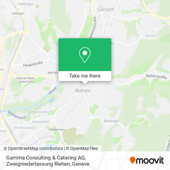 Gamma Consulting & Catering AG, Zweigniederlassung Riehen map