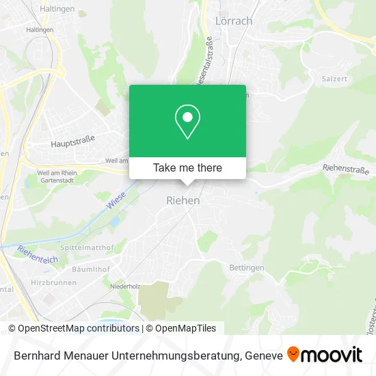 Bernhard Menauer Unternehmungsberatung map