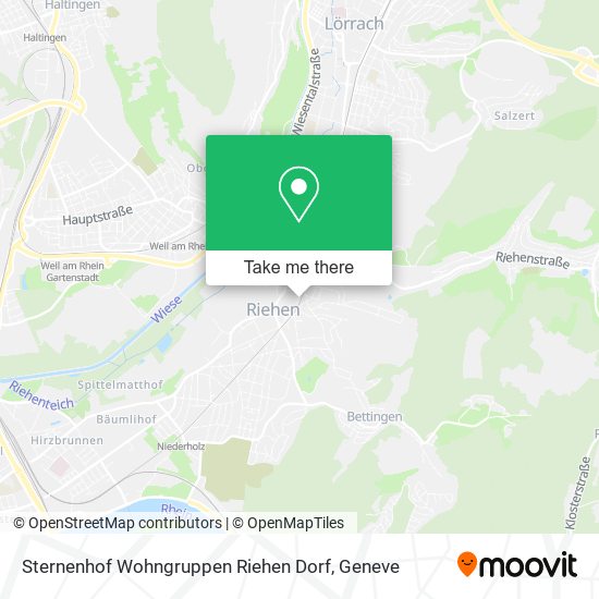Sternenhof Wohngruppen Riehen Dorf map