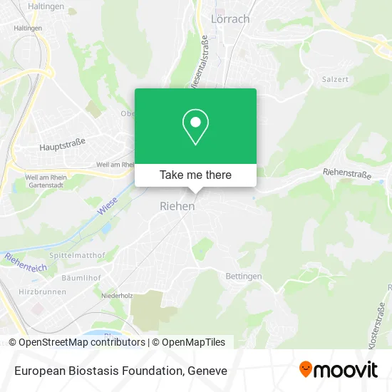 European Biostasis Foundation map