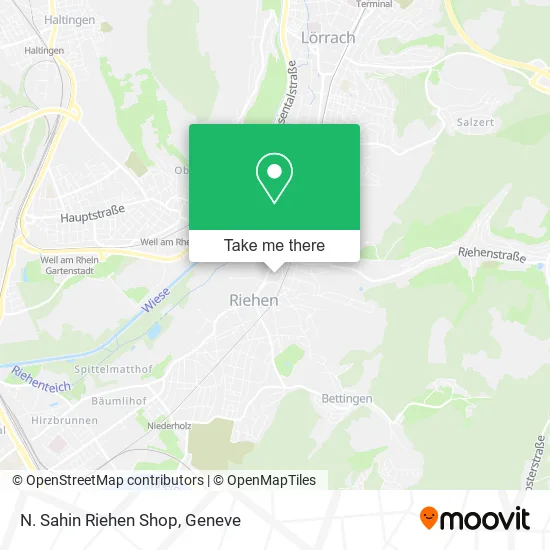 N. Sahin Riehen Shop map