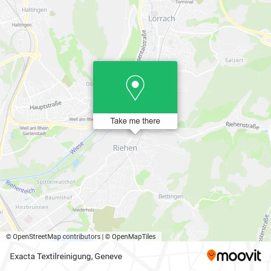 Exacta Textilreinigung map