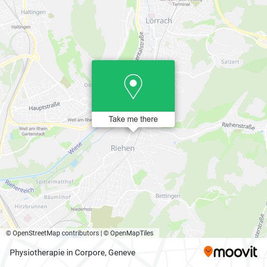 Physiotherapie in Corpore map