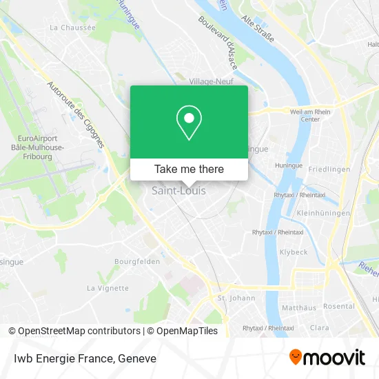 Iwb Energie France map