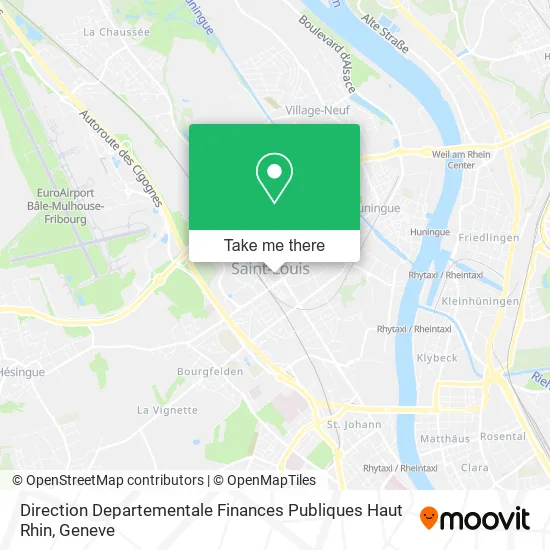 Direction Departementale Finances Publiques Haut Rhin map