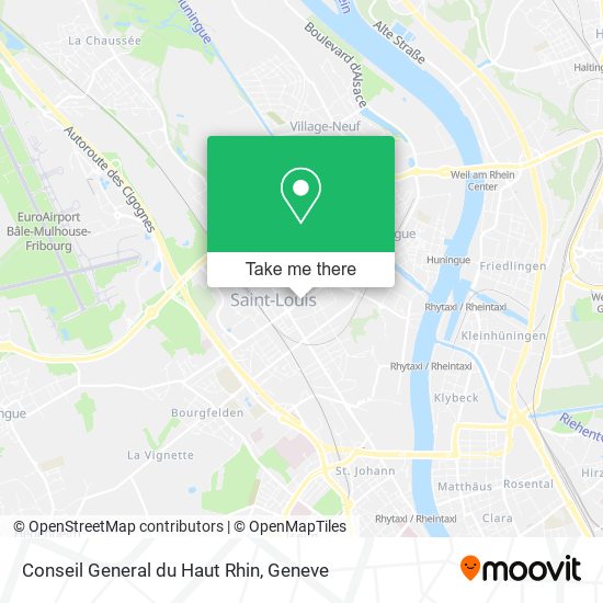 Conseil General du Haut Rhin map