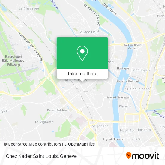 Chez Kader Saint Louis map