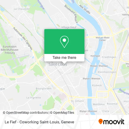 Le Fief - Coworking Saint-Louis map