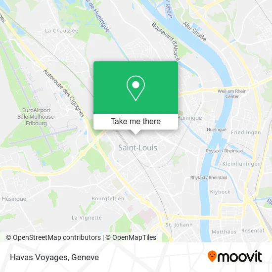 Havas Voyages map
