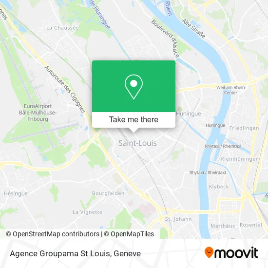 Agence Groupama St Louis map