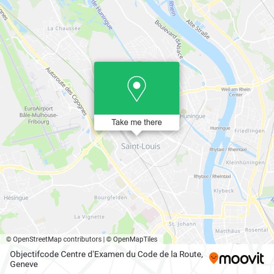 Objectifcode Centre d'Examen du Code de la Route map