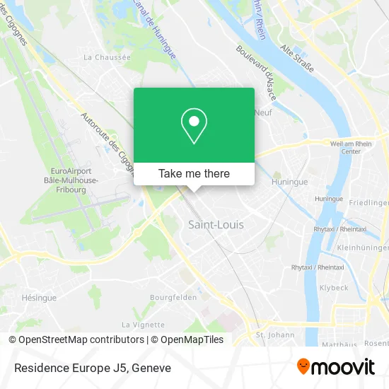 Residence Europe J5 map