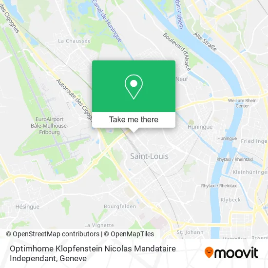 Optimhome Klopfenstein Nicolas Mandataire Independant map