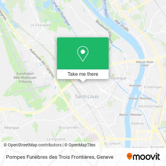 Pompes Funèbres des Trois Frontières map