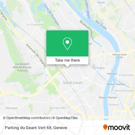 Parking du Geant Vert 68 map
