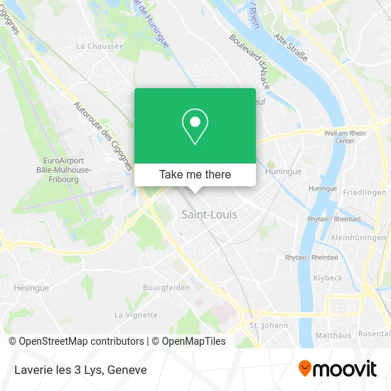 Laverie les 3 Lys map