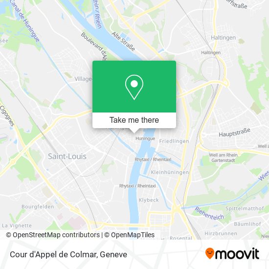 Cour d'Appel de Colmar map