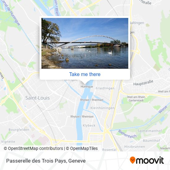 Passerelle des Trois Pays map