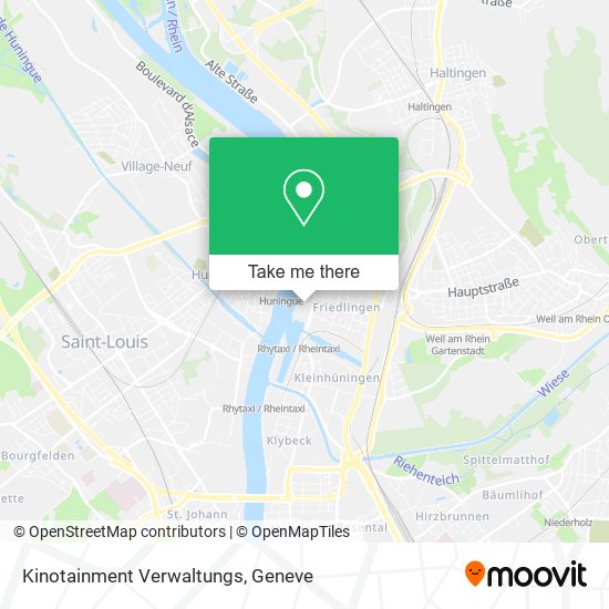 Kinotainment Verwaltungs map