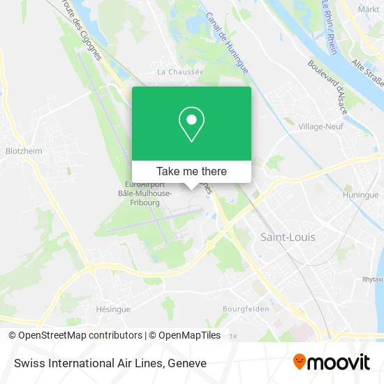 Swiss International Air Lines map