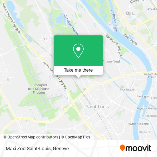 Maxi Zoo Saint-Louis map