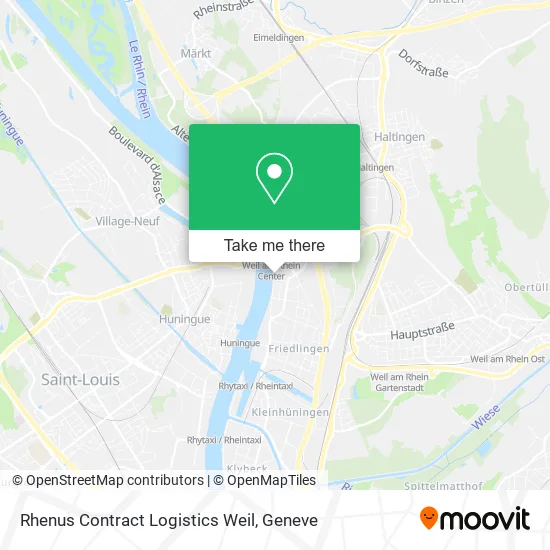Rhenus Contract Logistics Weil map