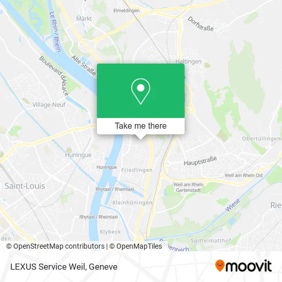 LEXUS Service Weil map