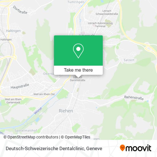 Deutsch-Schweizerische Dentalclinic Karte