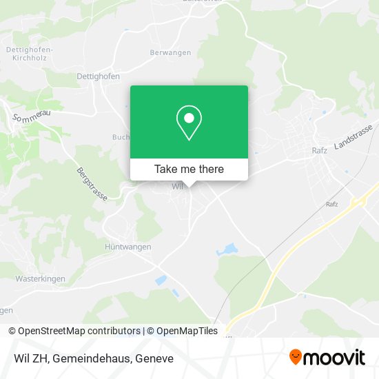 Wil ZH, Gemeindehaus map
