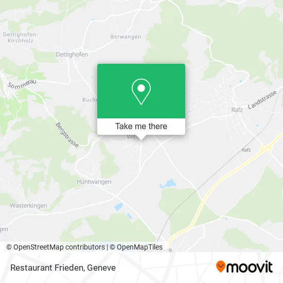 Restaurant Frieden map